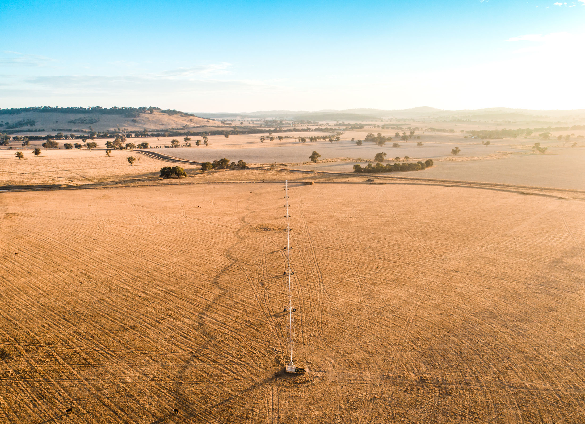 Aerial view near Cootamundra, New South Wales
