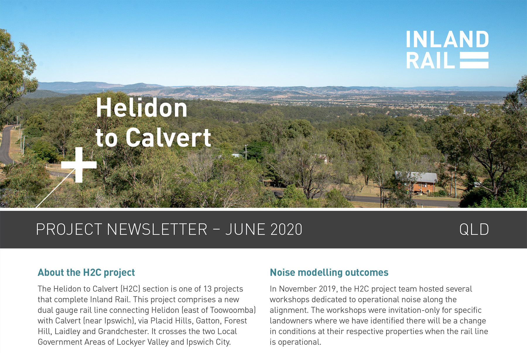 Helidon to Calvert June 2020 Newsletter