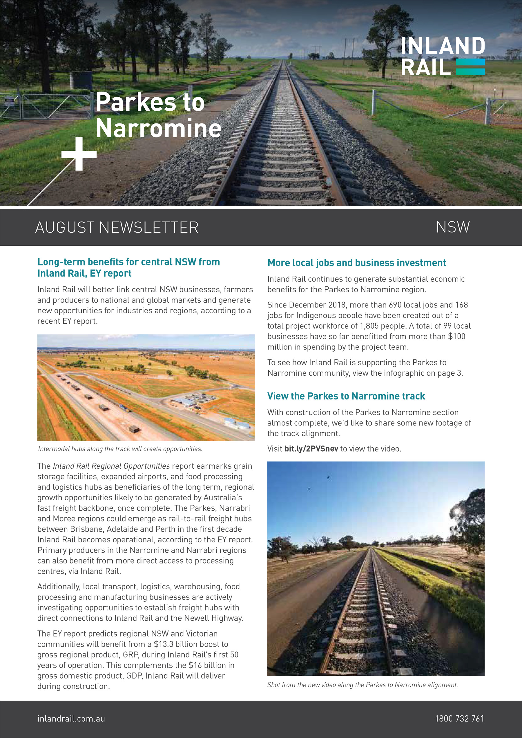 Parkes to Narromine August Newsletter
