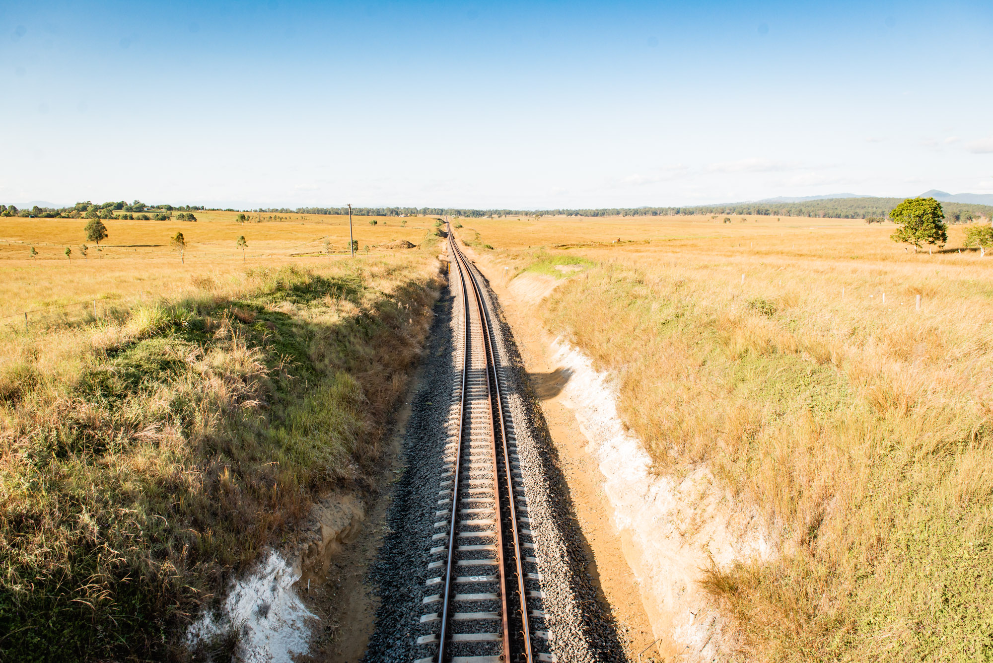 Start point of new rail line from Kagaru to Acacia Ridge and Bromelton, Kagaru,Queensland.