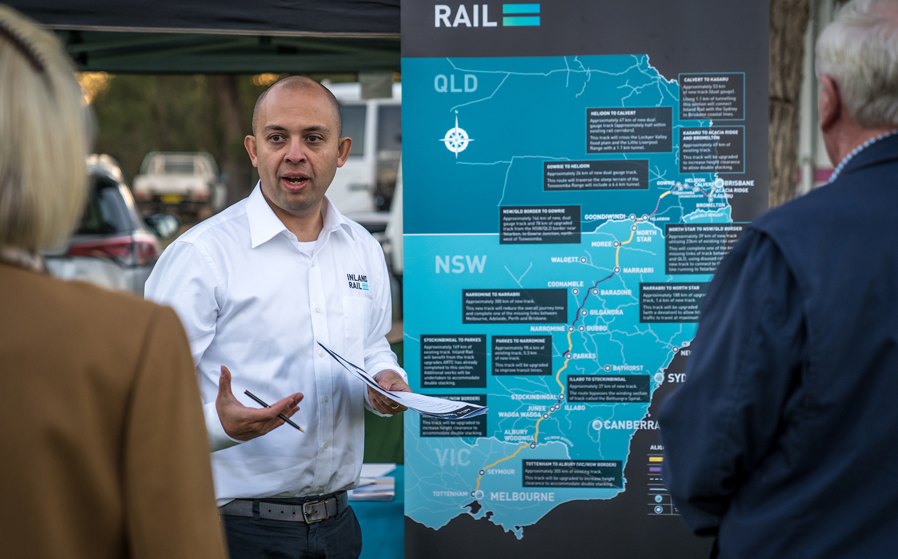 Patricio Munoz, Stakeholder Engagement Manager (North), at the 2019 Coonamble Show, New South Wales.