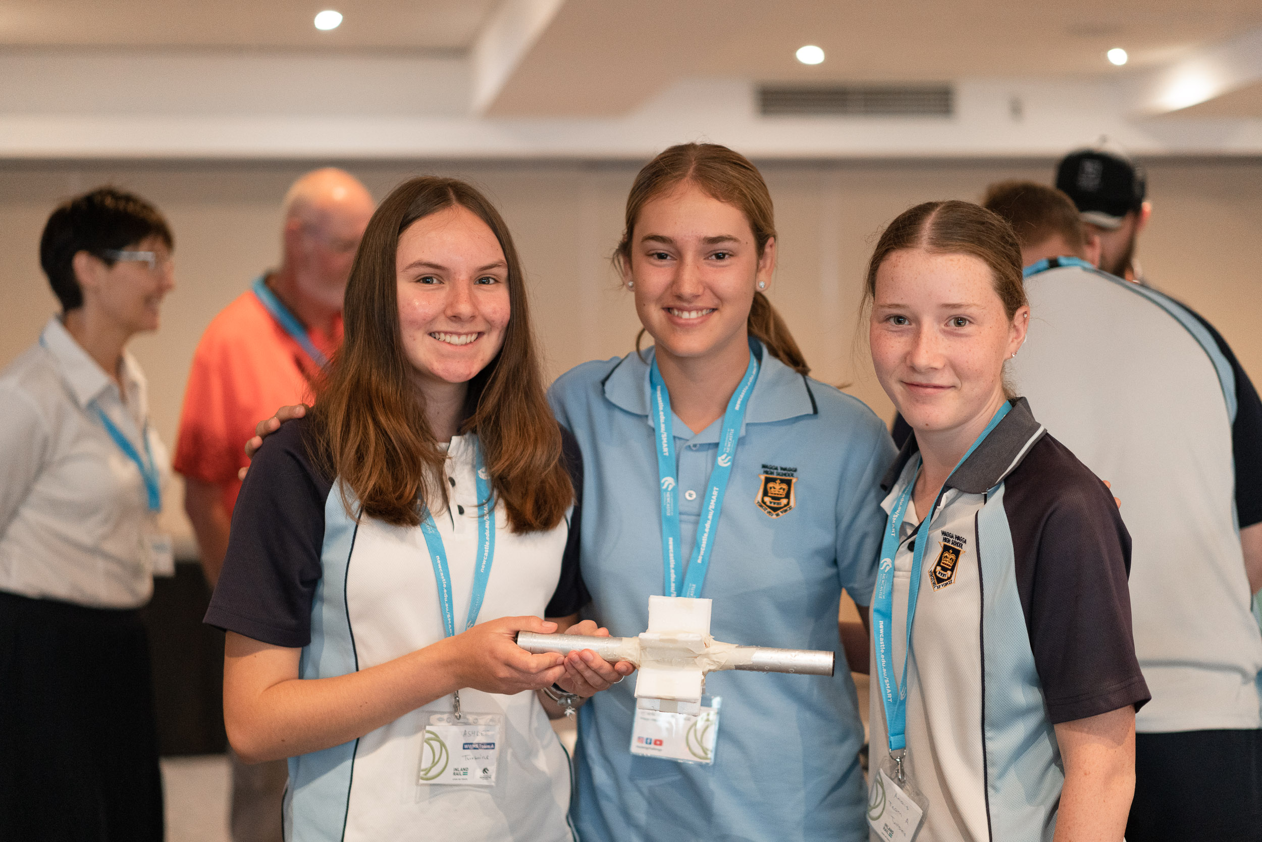 Participants from Wagga Wagga High School at the STEM on Track launch event in Wagga Wagga on 26 November 2020.