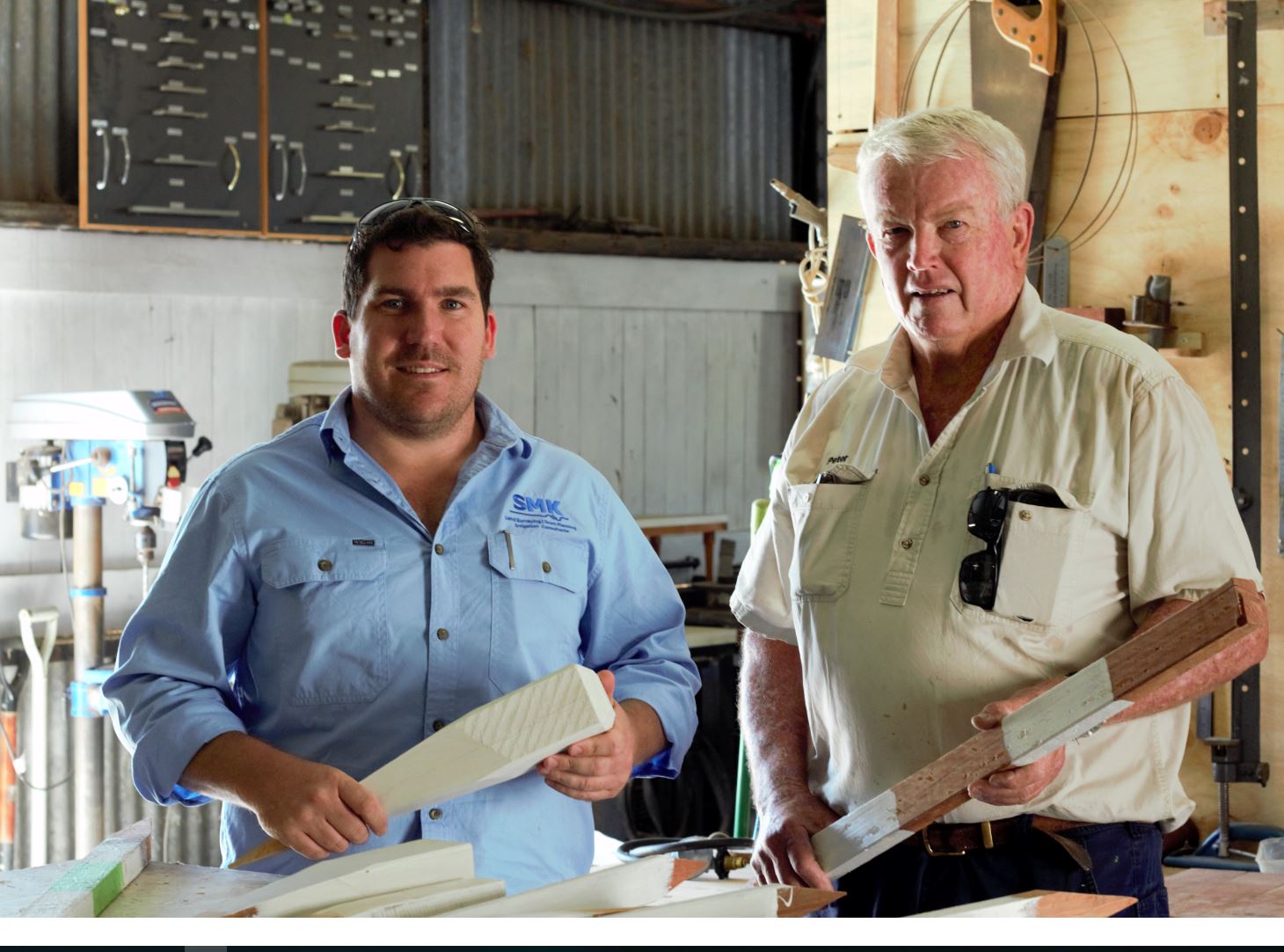SMK and Goondiwindi Men’s Shed representatives working together to supply to Inland Rail