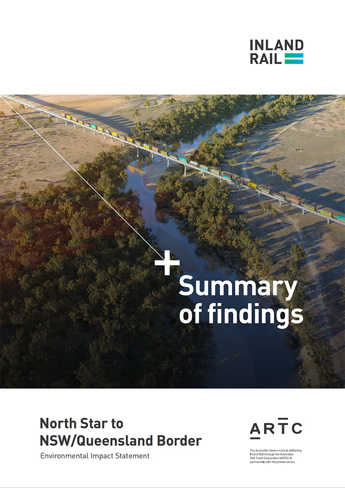 North Star to NSW/Qld Border EIS summary of findings document cover thumbnail