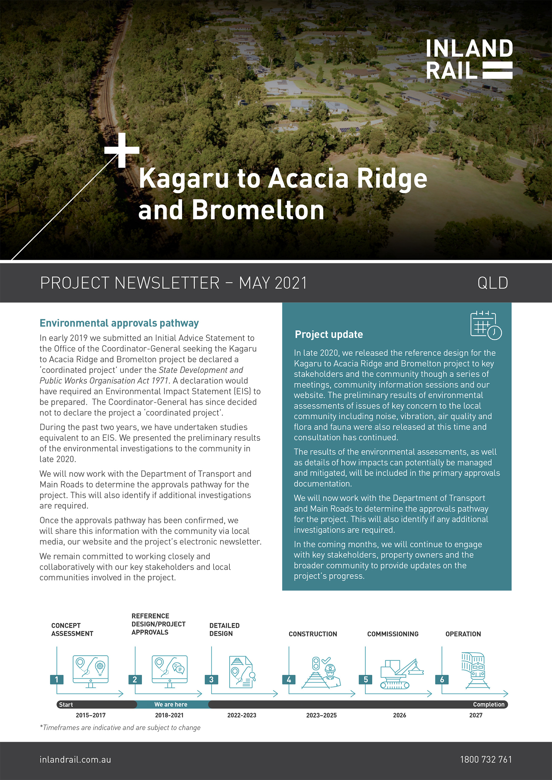 Kagaru to Acacia Ridge and Bromelton Newsletter 4 pages