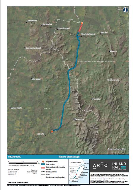 Thumbnail of Illabo to Stockinbingal project map, June 2023