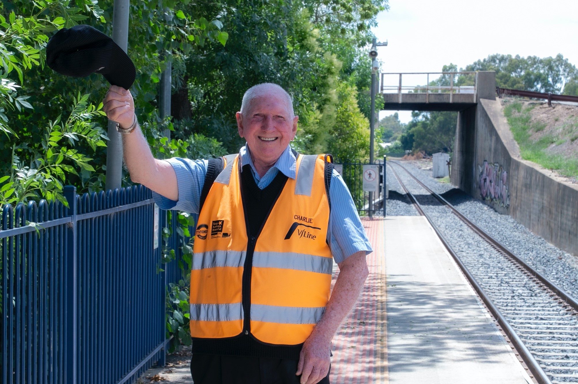 Benalla station worker Charlie Mead