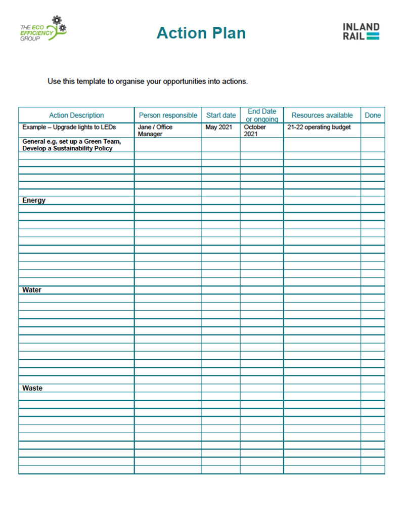 Thumbnail image of Action Plan Template document