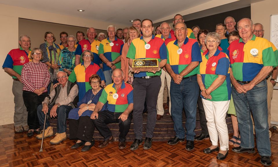 Members of Rotary Club Goondiwindi celebrating the 100-year anniversary of Rotary Australia