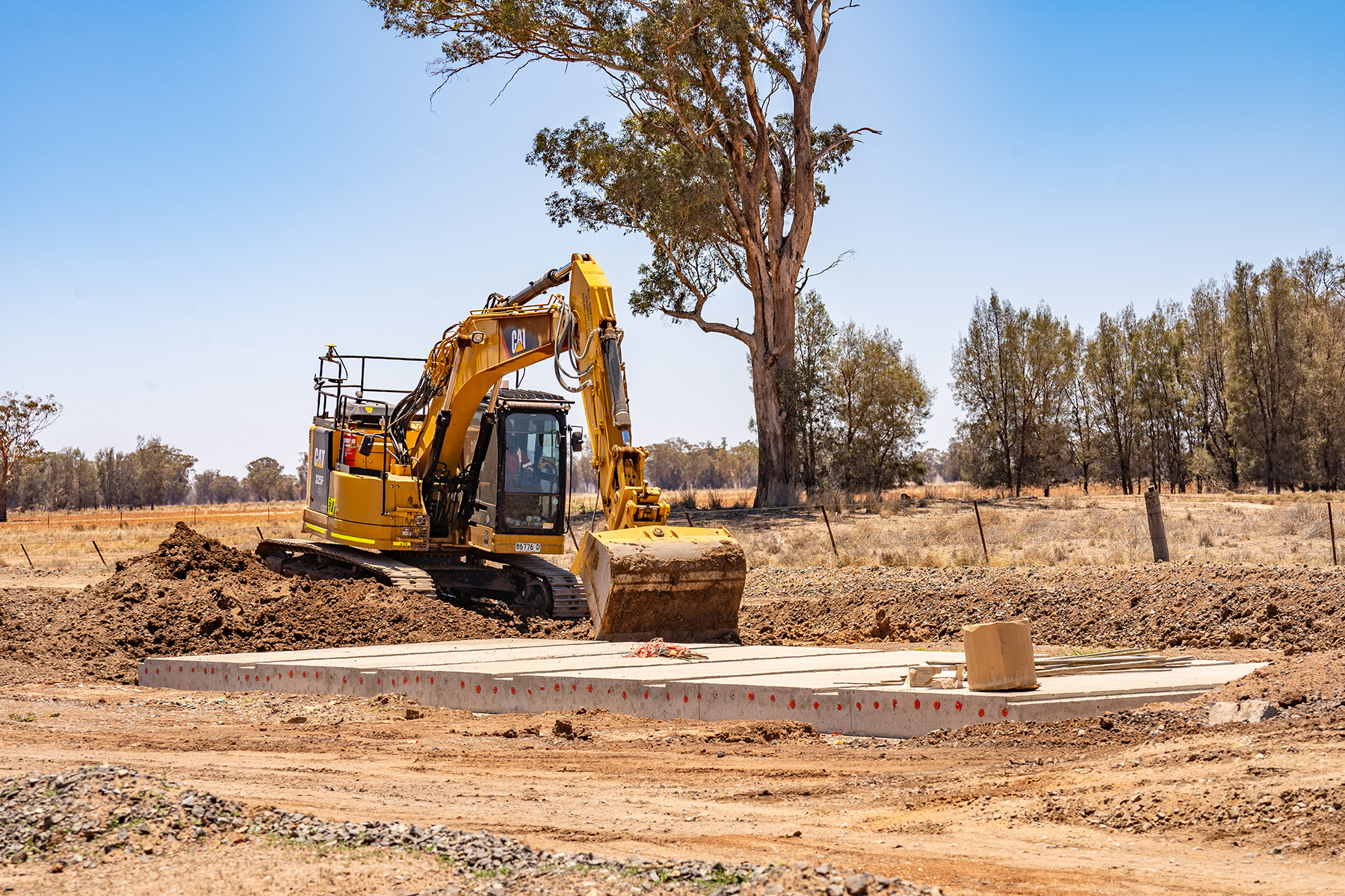 Construction happening on the Parkes to Narromine project