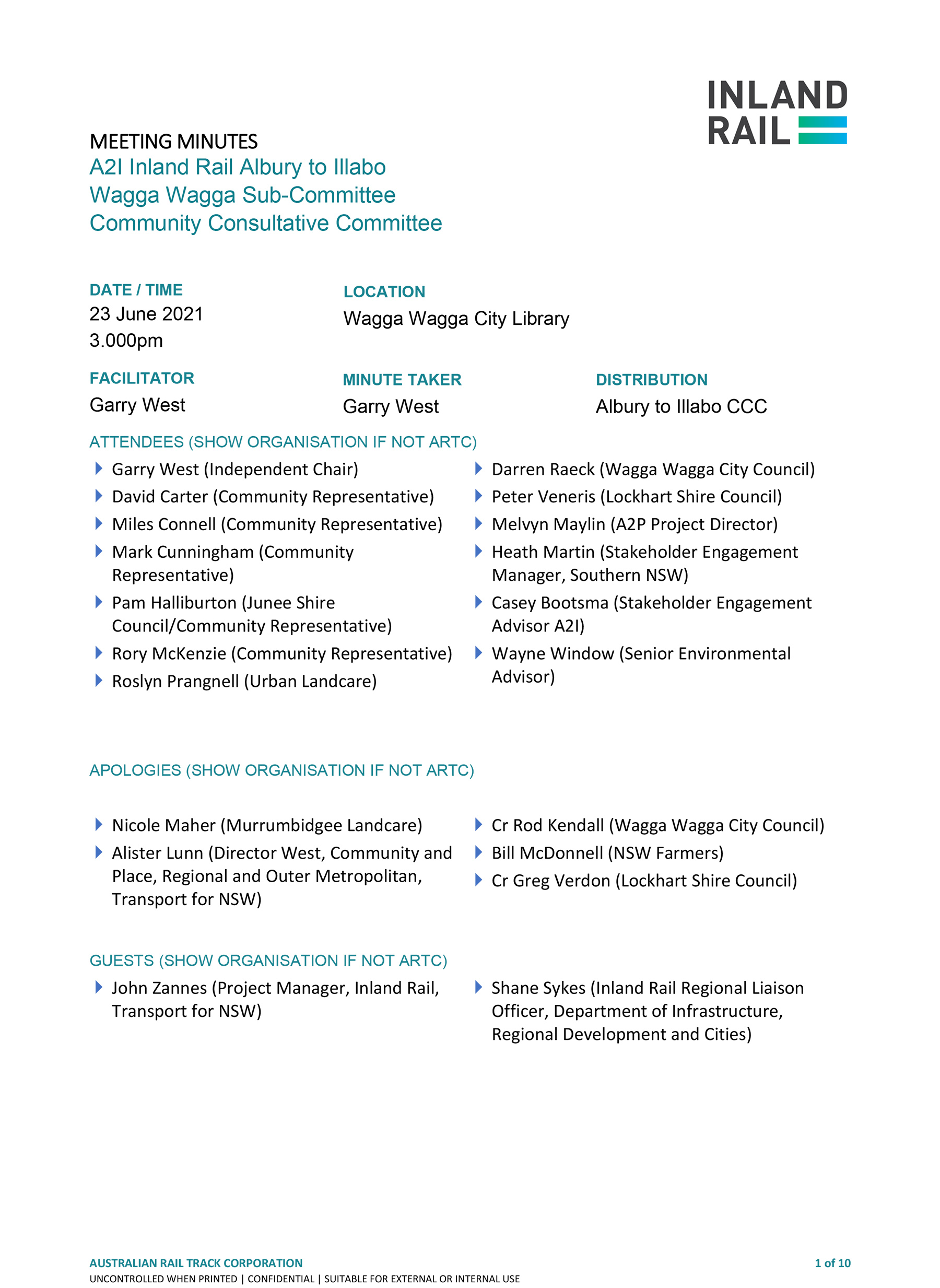 albury-to-illabo-wagga-wagga-sub-committee-CCC-meeting-minutes-23-june-2021
