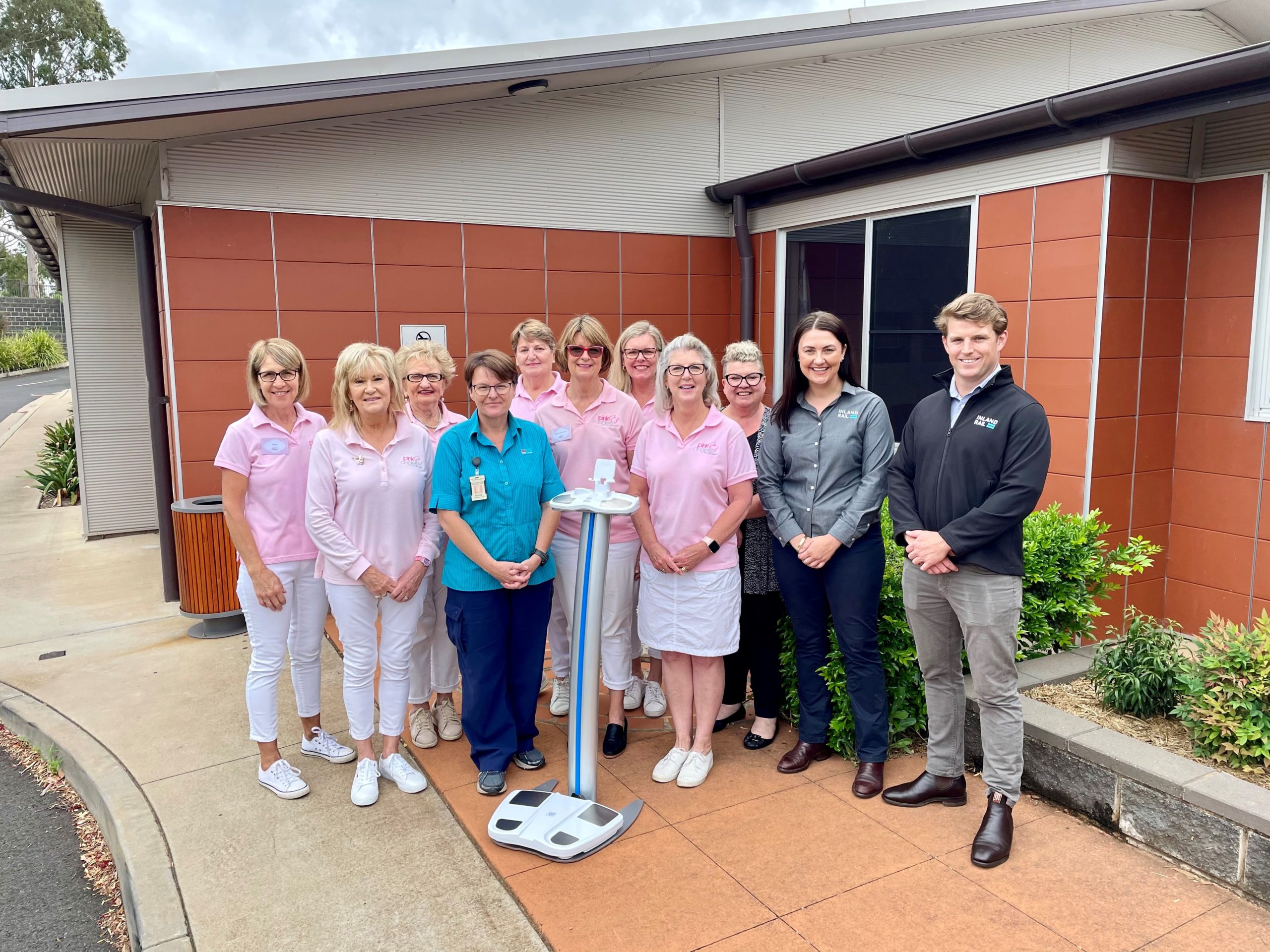 The Pink Angels have purchased vital equipment to assist in the care of breast cancer patients thanks in part to a donation of $4,000 by Inland Rail.