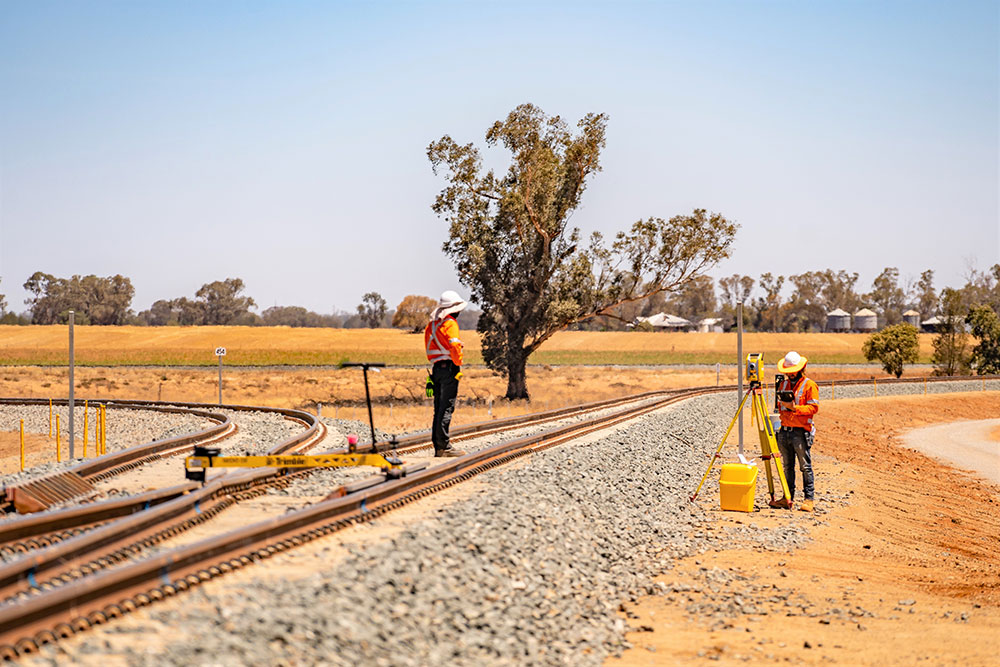 Survey works conducted on the Albury to Illabo project