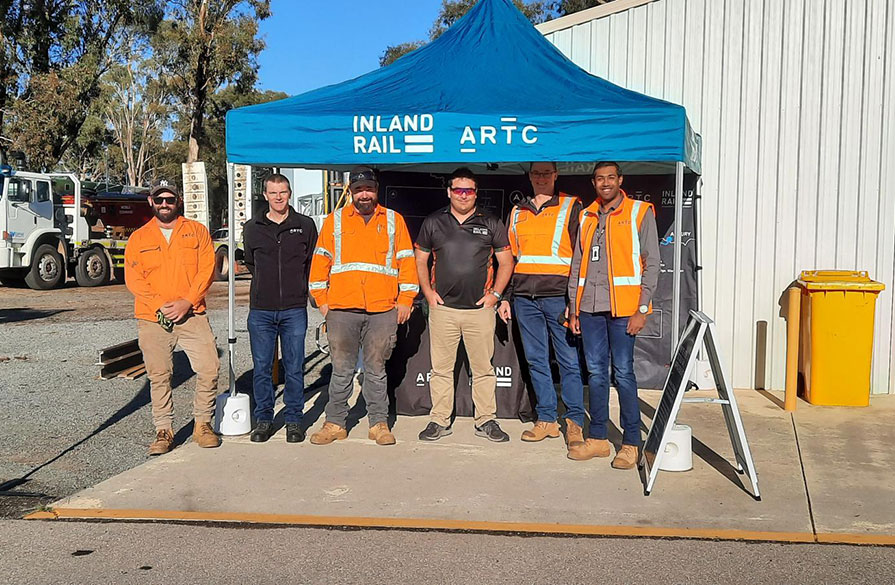 The ARTC team at the Hands On Trades Career Expo held in Winton.