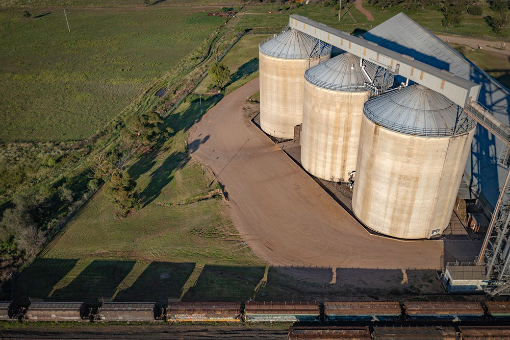 Moree grain silos