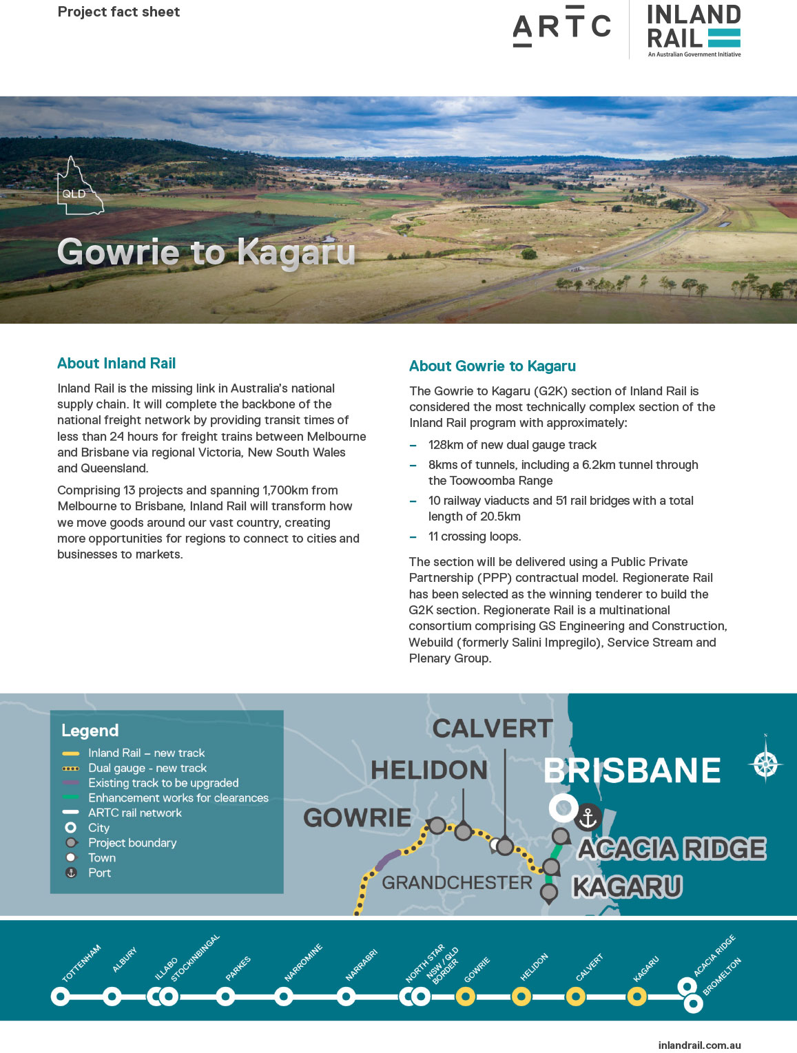 Image thumbnail for Gowrie to Kagaru section fact sheet