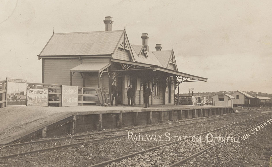 Image of the Grenfell Railway Station circa 1920s