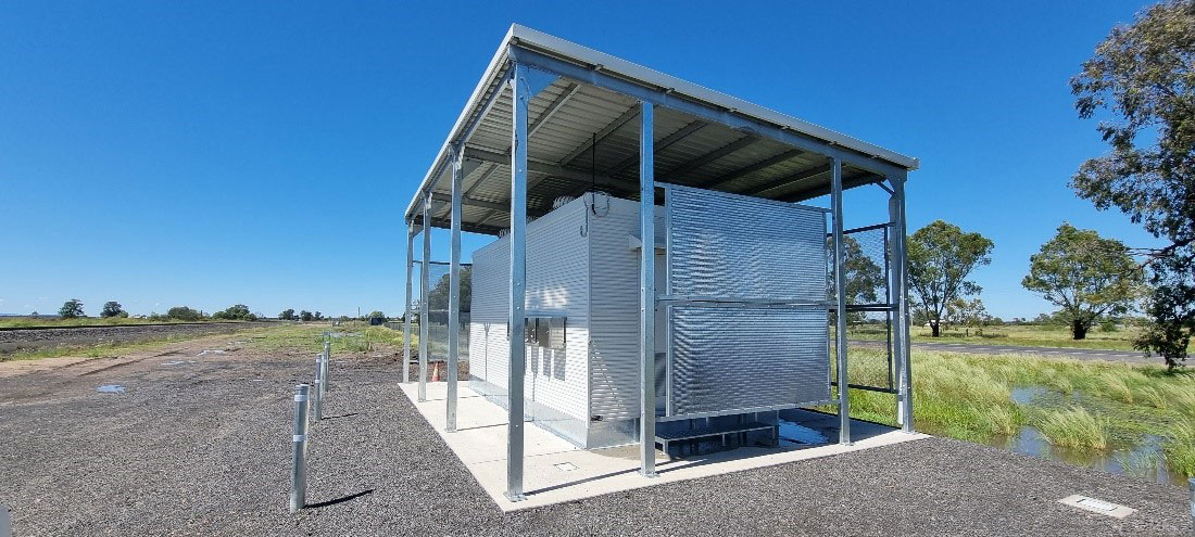 Image of a passive cooling design for Inland Rail signalling huts