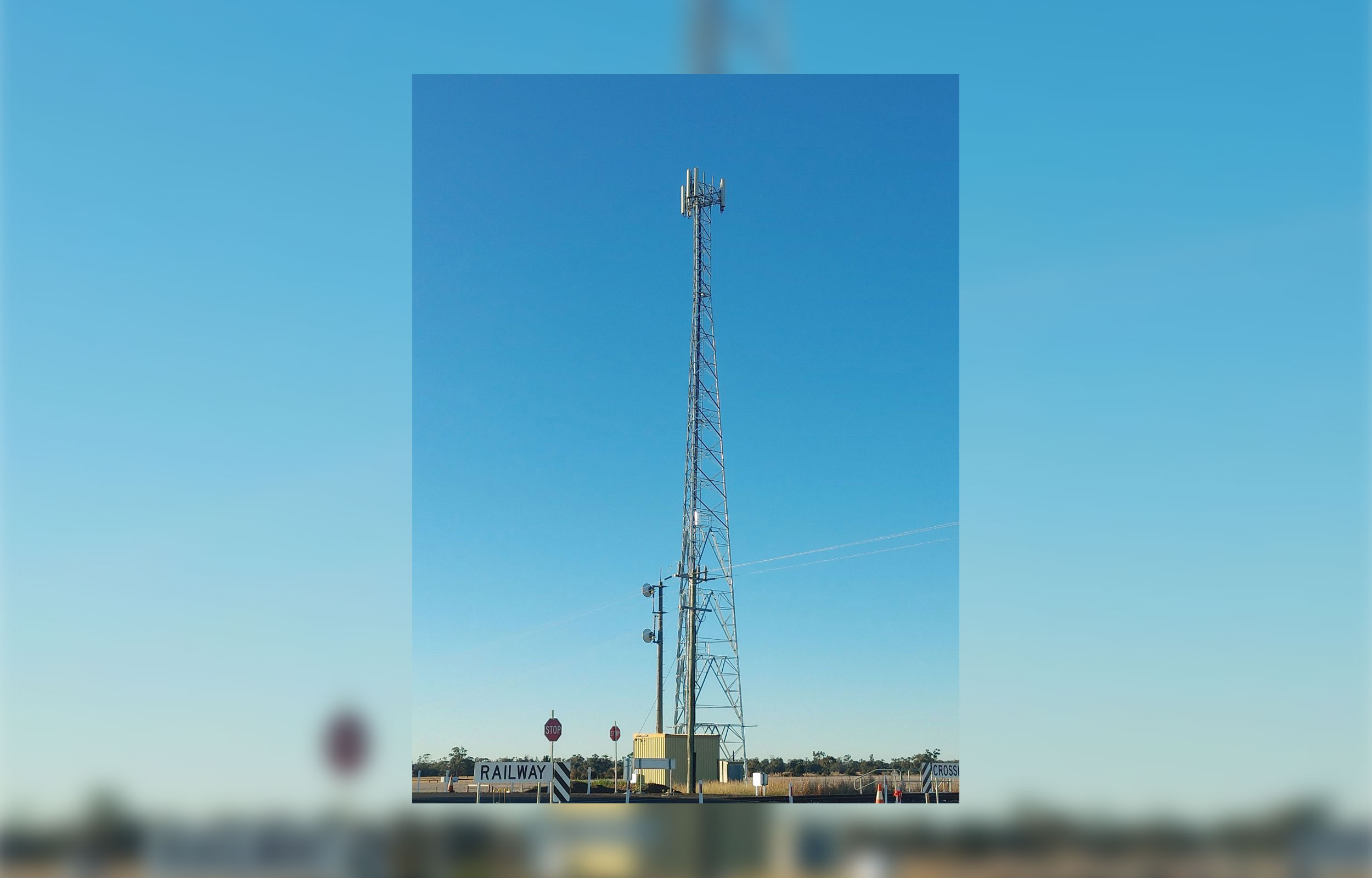 Recently installed 50m mobile tower at North Star