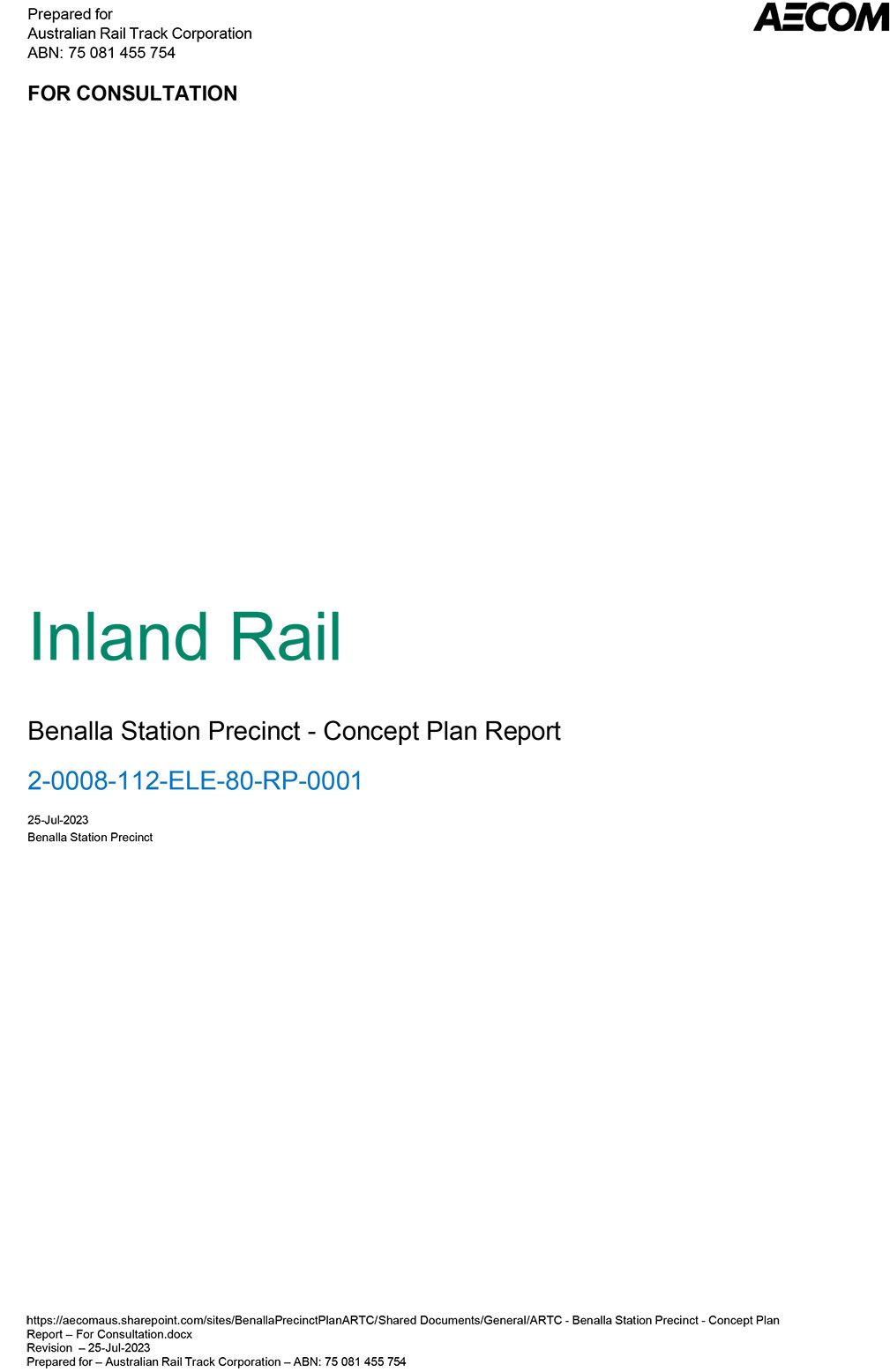 Document thumbnail for Benalla Station Precinct Concept Plan Report