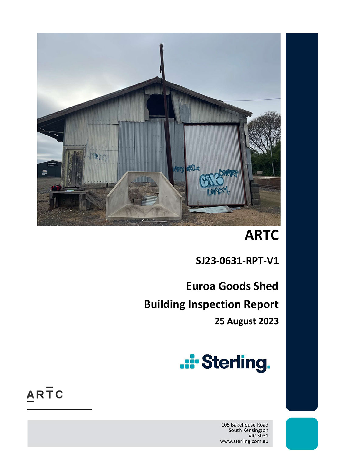 Image thumbnail for Euroa Goods Shed Building Inspection Report