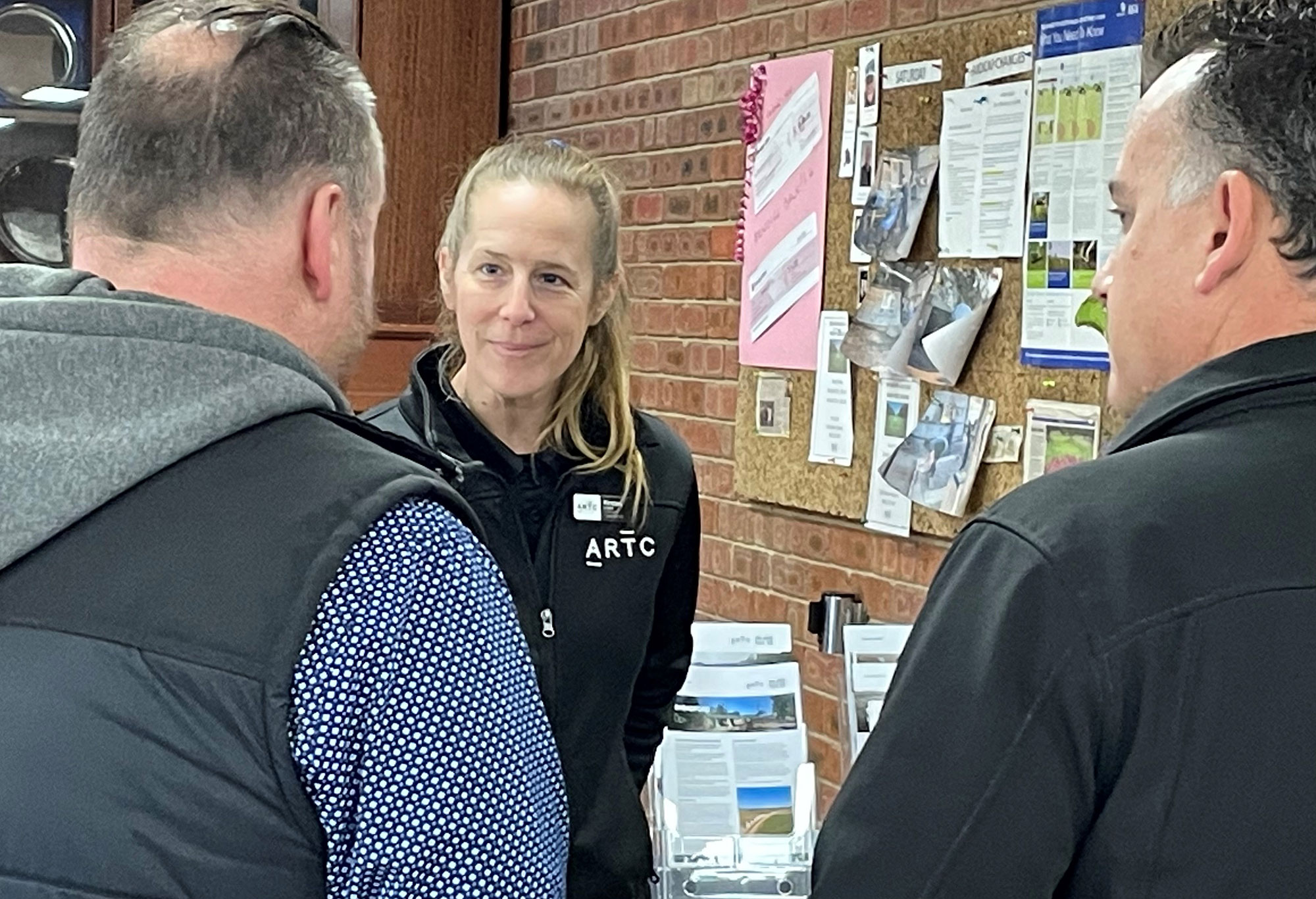 Inland Rail staff member, Kirsten, attending a stakeholder engagement event