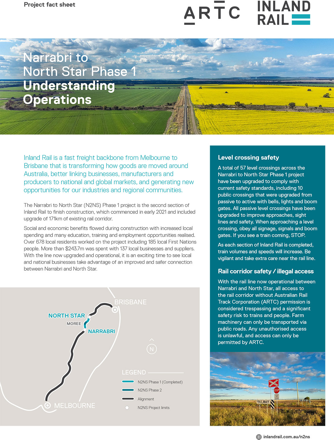 Document thumbnail for Narrabri to North Star Phase 1 - Understanding Operations fact sheet