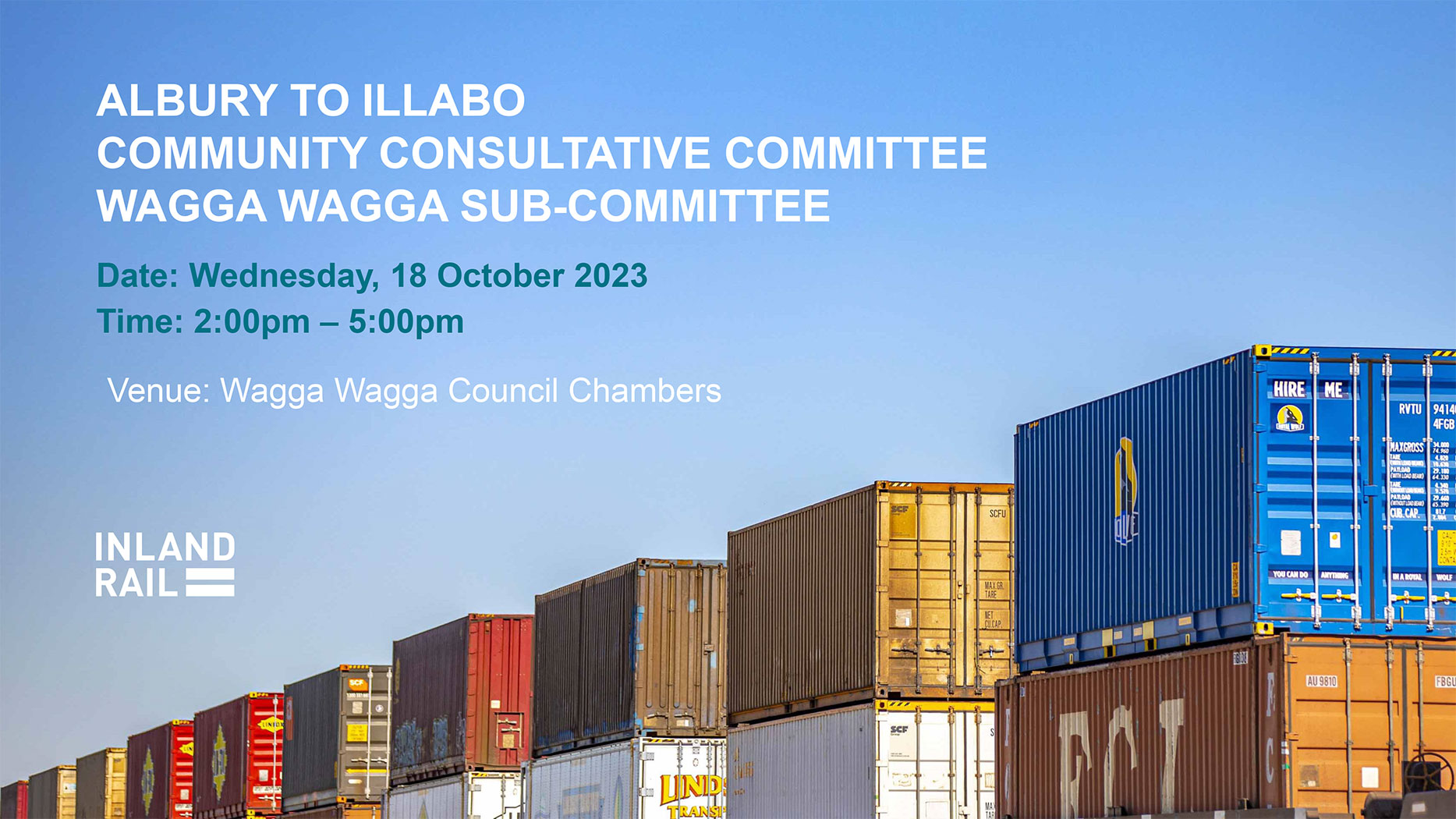 Image thumbnail for Albury to Illabo (Wagga Wagga sub-committee) CCC meeting presentation 18 October 2023