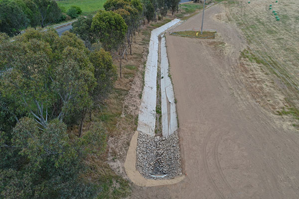 Drainage works at Murray Valley Highway